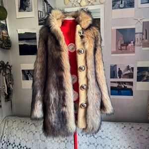 Paco Rabanne runaway faux fur Coat